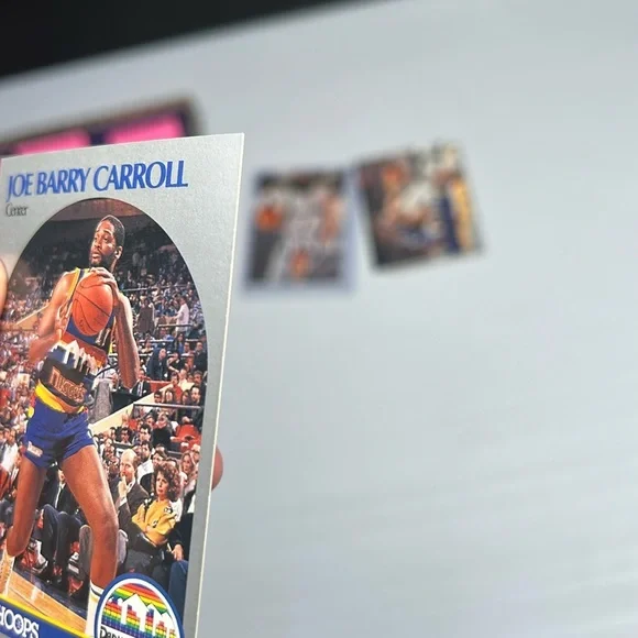 Joe Barry Carrol Denver Nuggets 1990 NBA HOOPS #92 Trading Card - Picture 8 of 9